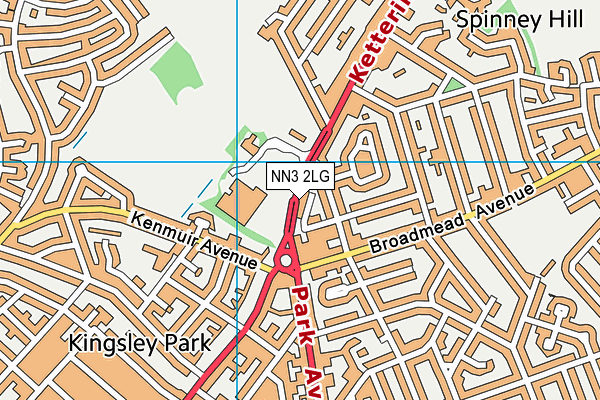 NN3 2LG map - OS VectorMap District (Ordnance Survey) NN3 2LG map - OS VectorMap District (Ordnance Survey)