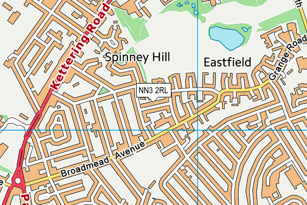 NN3 2RL map - OS VectorMap District (Ordnance Survey) NN3 2RL map - OS VectorMap District (Ordnance Survey)