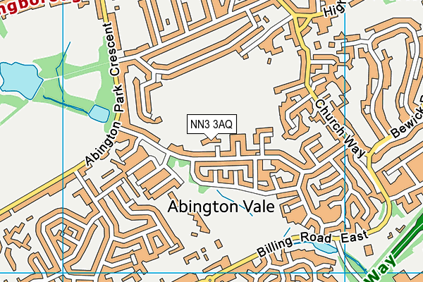 NN3 3AQ map - OS VectorMap District (Ordnance Survey) NN3 3AQ map - OS VectorMap District (Ordnance Survey)