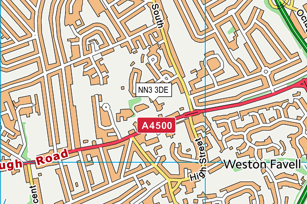 NN3 3DE map - OS VectorMap District (Ordnance Survey) NN3 3DE map - OS VectorMap District (Ordnance Survey)
