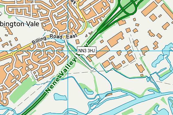 NN3 3HJ map - OS VectorMap District (Ordnance Survey) NN3 3HJ map - OS VectorMap District (Ordnance Survey)