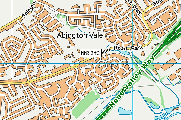 NN3 3HQ map - OS VectorMap District (Ordnance Survey) NN3 3HQ map - OS VectorMap District (Ordnance Survey)