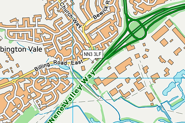 NN3 3LF map - OS VectorMap District (Ordnance Survey) NN3 3LF map - OS VectorMap District (Ordnance Survey)