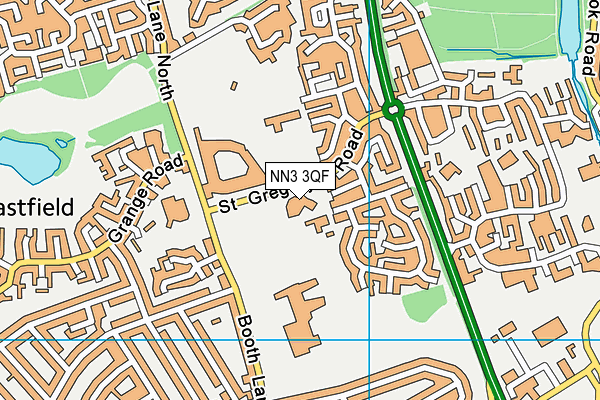 NN3 3QF map - OS VectorMap District (Ordnance Survey) NN3 3QF map - OS VectorMap District (Ordnance Survey)