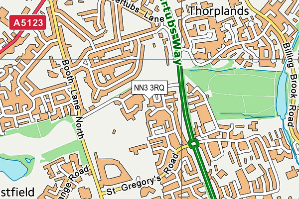 NN3 3RQ map - OS VectorMap District (Ordnance Survey) NN3 3RQ map - OS VectorMap District (Ordnance Survey)