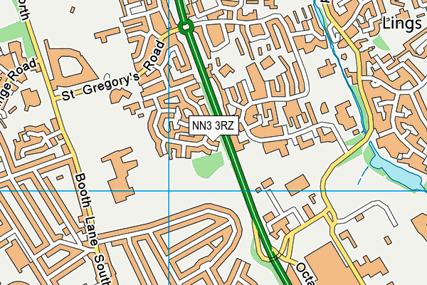 NN3 3RZ map - OS VectorMap District (Ordnance Survey) NN3 3RZ map - OS VectorMap District (Ordnance Survey)