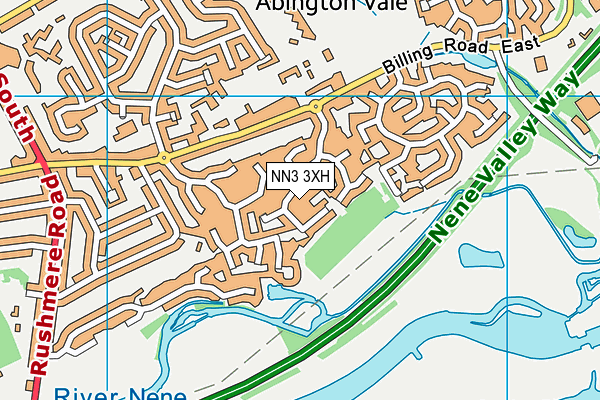 NN3 3XH map - OS VectorMap District (Ordnance Survey) NN3 3XH map - OS VectorMap District (Ordnance Survey)