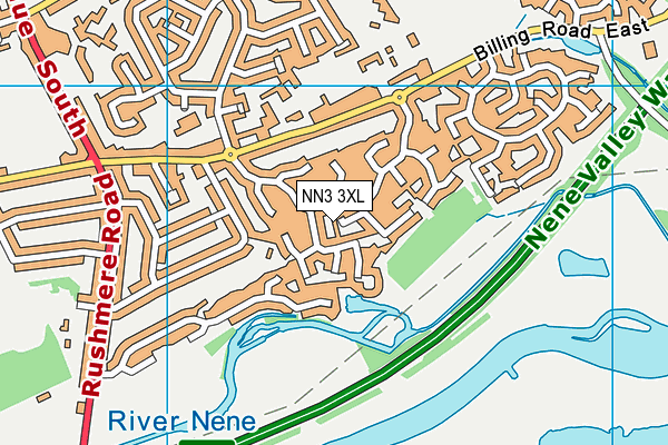 NN3 3XL map - OS VectorMap District (Ordnance Survey) NN3 3XL map - OS VectorMap District (Ordnance Survey)