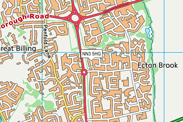 NN3 5HG map - OS VectorMap District (Ordnance Survey) NN3 5HG map - OS VectorMap District (Ordnance Survey)