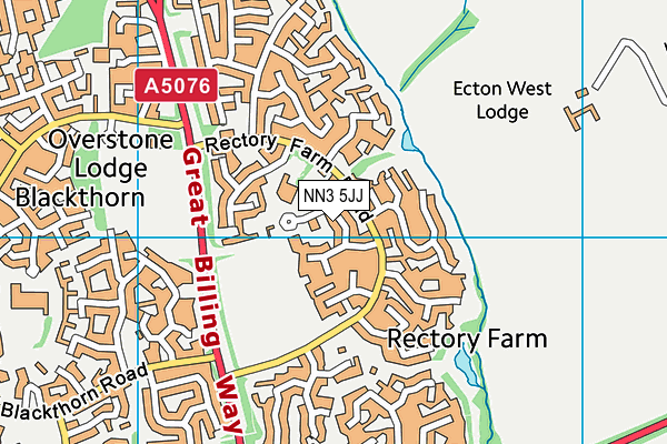 NN3 5JJ map - OS VectorMap District (Ordnance Survey) NN3 5JJ map - OS VectorMap District (Ordnance Survey)