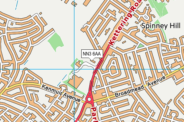 NN3 6AA map - OS VectorMap District (Ordnance Survey) NN3 6AA map - OS VectorMap District (Ordnance Survey)