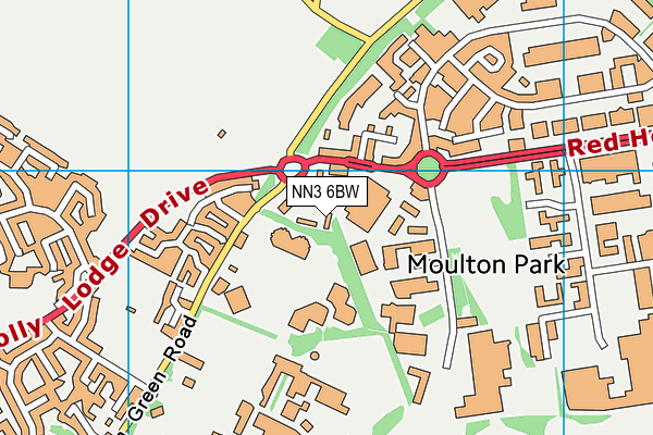 NN3 6BW map - OS VectorMap District (Ordnance Survey) NN3 6BW map - OS VectorMap District (Ordnance Survey)