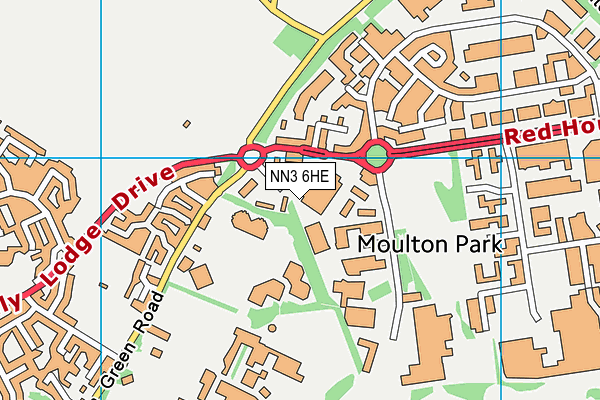 NN3 6HE map - OS VectorMap District (Ordnance Survey) NN3 6HE map - OS VectorMap District (Ordnance Survey)
