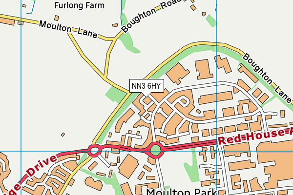 NN3 6HY map - OS VectorMap District (Ordnance Survey)