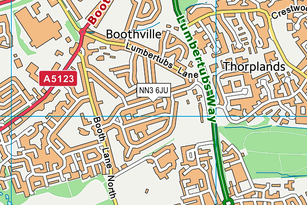 NN3 6JU map - OS VectorMap District (Ordnance Survey) NN3 6JU map - OS VectorMap District (Ordnance Survey)