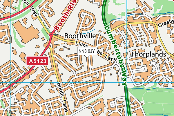 NN3 6JY map - OS VectorMap District (Ordnance Survey) NN3 6JY map - OS VectorMap District (Ordnance Survey)