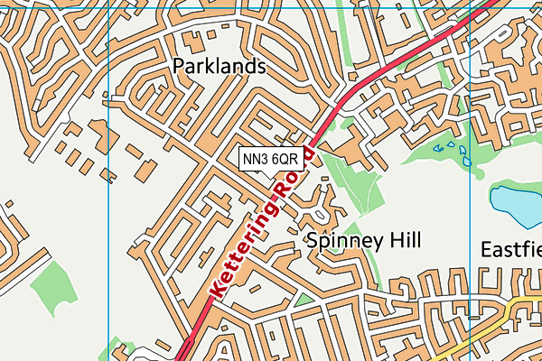 NN3 6QR map - OS VectorMap District (Ordnance Survey) NN3 6QR map - OS VectorMap District (Ordnance Survey)