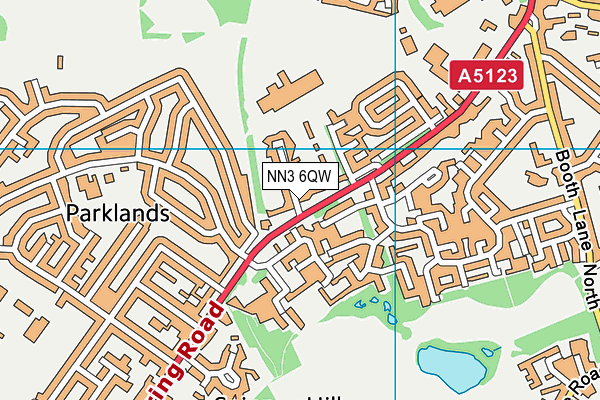 NN3 6QW map - OS VectorMap District (Ordnance Survey) NN3 6QW map - OS VectorMap District (Ordnance Survey)