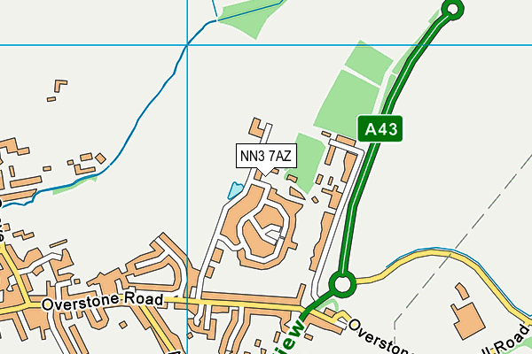NN3 7AZ map - OS VectorMap District (Ordnance Survey) NN3 7AZ map - OS VectorMap District (Ordnance Survey)