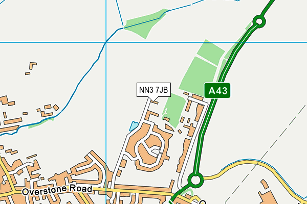 NN3 7JB map - OS VectorMap District (Ordnance Survey) NN3 7JB map - OS VectorMap District (Ordnance Survey)