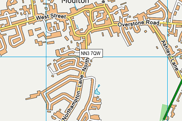 NN3 7QW map - OS VectorMap District (Ordnance Survey)