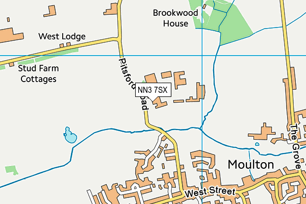 NN3 7SX map - OS VectorMap District (Ordnance Survey) NN3 7SX map - OS VectorMap District (Ordnance Survey)