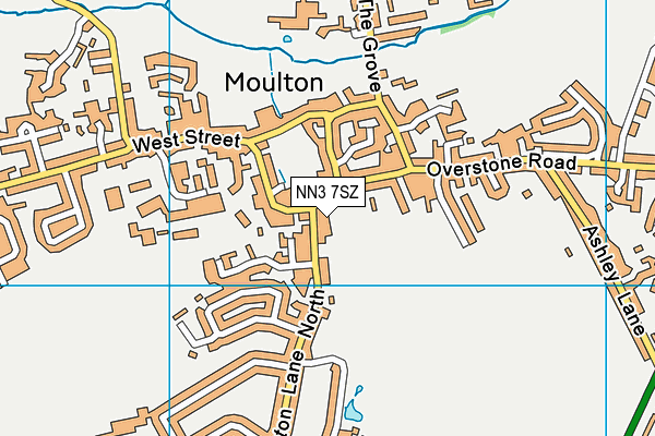 NN3 7SZ map - OS VectorMap District (Ordnance Survey)