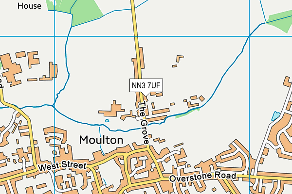 NN3 7UF map - OS VectorMap District (Ordnance Survey) NN3 7UF map - OS VectorMap District (Ordnance Survey)