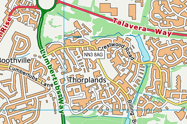 NN3 8AG map - OS VectorMap District (Ordnance Survey) NN3 8AG map - OS VectorMap District (Ordnance Survey)
