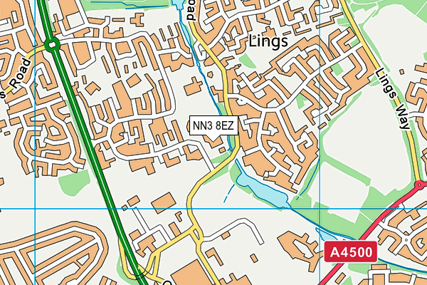 NN3 8EZ map - OS VectorMap District (Ordnance Survey) NN3 8EZ map - OS VectorMap District (Ordnance Survey)