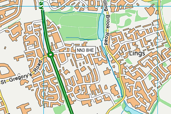NN3 8HE map - OS VectorMap District (Ordnance Survey) NN3 8HE map - OS VectorMap District (Ordnance Survey)