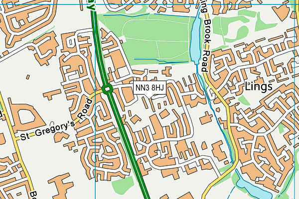 NN3 8HJ map - OS VectorMap District (Ordnance Survey) NN3 8HJ map - OS VectorMap District (Ordnance Survey)