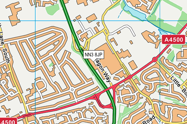 NN3 8JP map - OS VectorMap District (Ordnance Survey) NN3 8JP map - OS VectorMap District (Ordnance Survey)