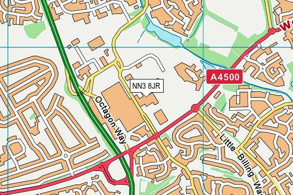 NN3 8JR map - OS VectorMap District (Ordnance Survey) NN3 8JR map - OS VectorMap District (Ordnance Survey)