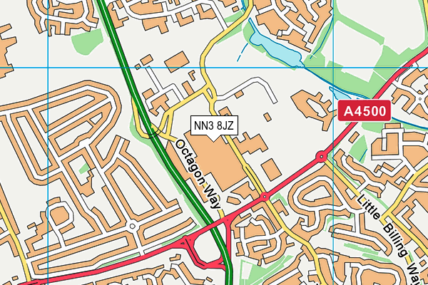 NN3 8JZ map - OS VectorMap District (Ordnance Survey) NN3 8JZ map - OS VectorMap District (Ordnance Survey)