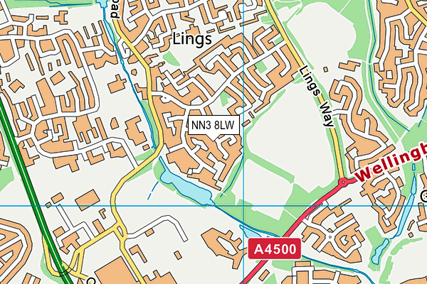 NN3 8LW map - OS VectorMap District (Ordnance Survey) NN3 8LW map - OS VectorMap District (Ordnance Survey)
