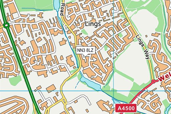 NN3 8LZ map - OS VectorMap District (Ordnance Survey) NN3 8LZ map - OS VectorMap District (Ordnance Survey)