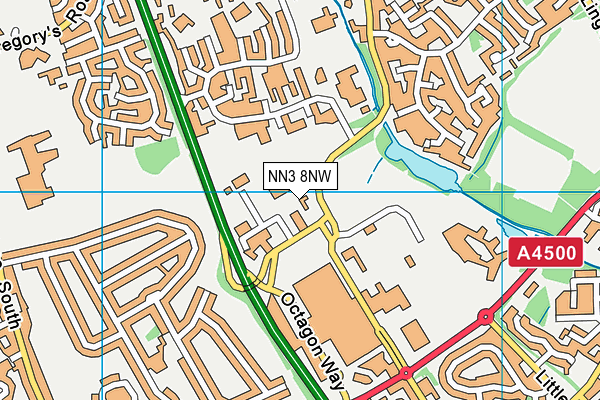 NN3 8NW map - OS VectorMap District (Ordnance Survey) NN3 8NW map - OS VectorMap District (Ordnance Survey)