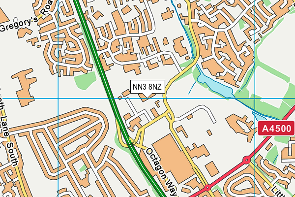 NN3 8NZ map - OS VectorMap District (Ordnance Survey) NN3 8NZ map - OS VectorMap District (Ordnance Survey)