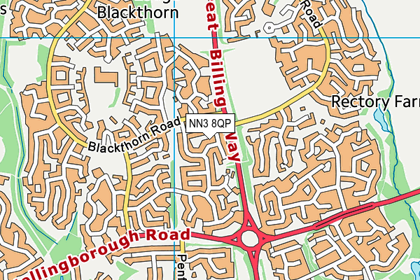 NN3 8QP map - OS VectorMap District (Ordnance Survey) NN3 8QP map - OS VectorMap District (Ordnance Survey)