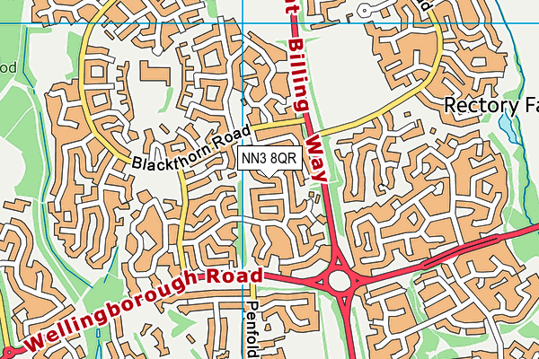 NN3 8QR map - OS VectorMap District (Ordnance Survey) NN3 8QR map - OS VectorMap District (Ordnance Survey)