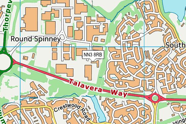NN3 8RB map - OS VectorMap District (Ordnance Survey) NN3 8RB map - OS VectorMap District (Ordnance Survey)