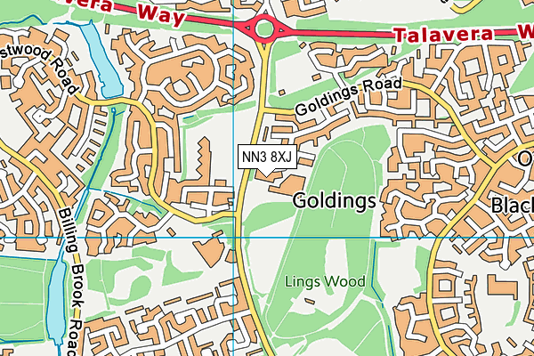 NN3 8XJ map - OS VectorMap District (Ordnance Survey) NN3 8XJ map - OS VectorMap District (Ordnance Survey)