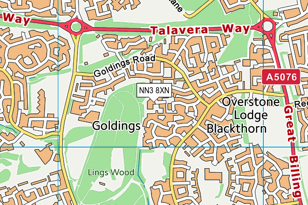 NN3 8XN map - OS VectorMap District (Ordnance Survey) NN3 8XN map - OS VectorMap District (Ordnance Survey)