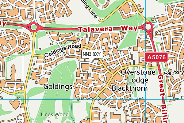 NN3 8XY map - OS VectorMap District (Ordnance Survey) NN3 8XY map - OS VectorMap District (Ordnance Survey)
