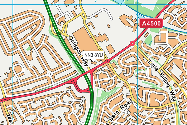 NN3 8YU map - OS VectorMap District (Ordnance Survey) NN3 8YU map - OS VectorMap District (Ordnance Survey)
