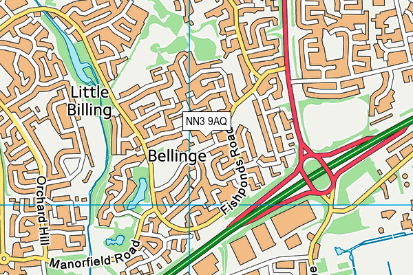 NN3 9AQ map - OS VectorMap District (Ordnance Survey) NN3 9AQ map - OS VectorMap District (Ordnance Survey)