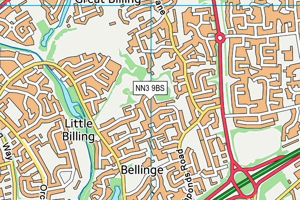 NN3 9BS map - OS VectorMap District (Ordnance Survey) NN3 9BS map - OS VectorMap District (Ordnance Survey)