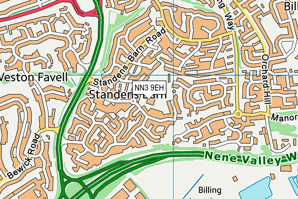 NN3 9EH map - OS VectorMap District (Ordnance Survey) NN3 9EH map - OS VectorMap District (Ordnance Survey)