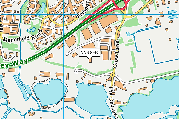 NN3 9ER map - OS VectorMap District (Ordnance Survey) NN3 9ER map - OS VectorMap District (Ordnance Survey)